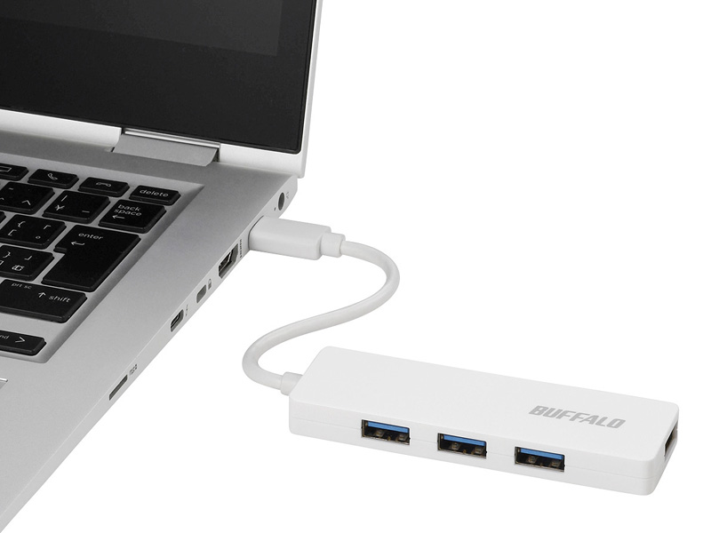 USB3.1（Gen1） Type-C 4ポート バスパワーハブ ホワイト