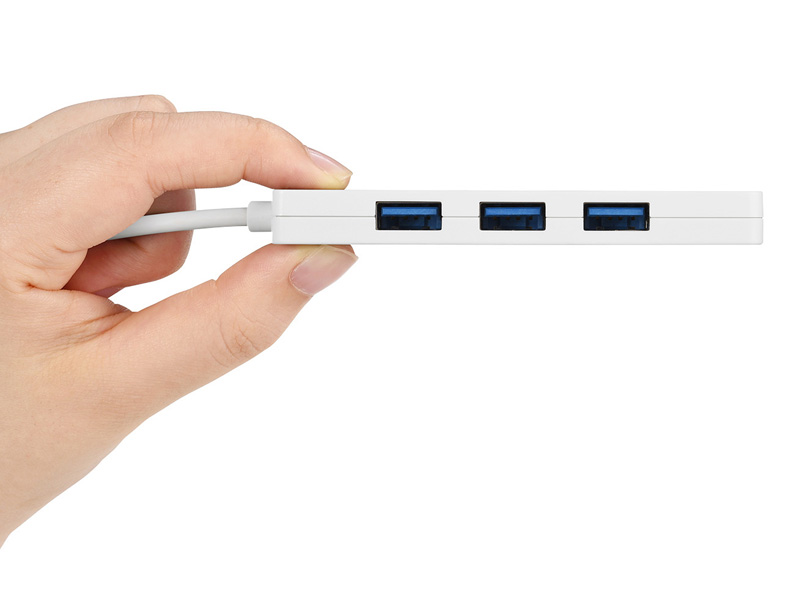 USB3.0 4ポート バスパワーハブ ホワイト