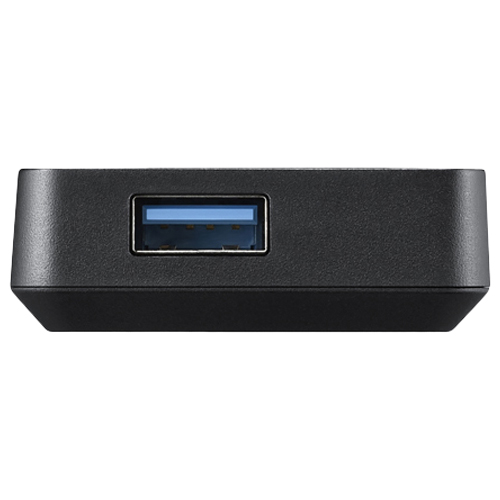 USB3.0バスパワーハブ 4ポートタイプ マグネット付き ブラック