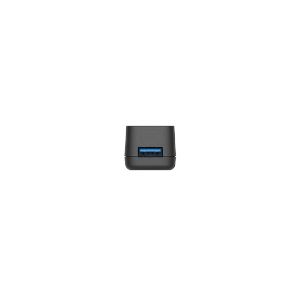 USB-A 3.2 Gen1 バスパワー上挿しハブ 磁石付 ブラック