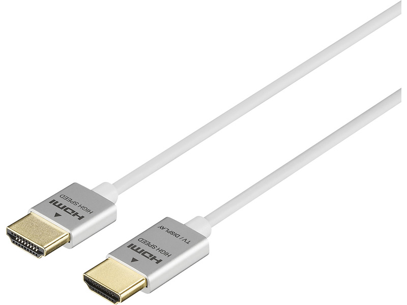 HDMIケーブル スリムタイプ 3m ホワイト