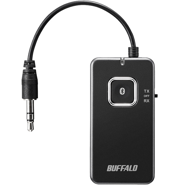 Bluetoothオーディオトランスミッター＆レシーバー 低遅延対応モデル ブラック