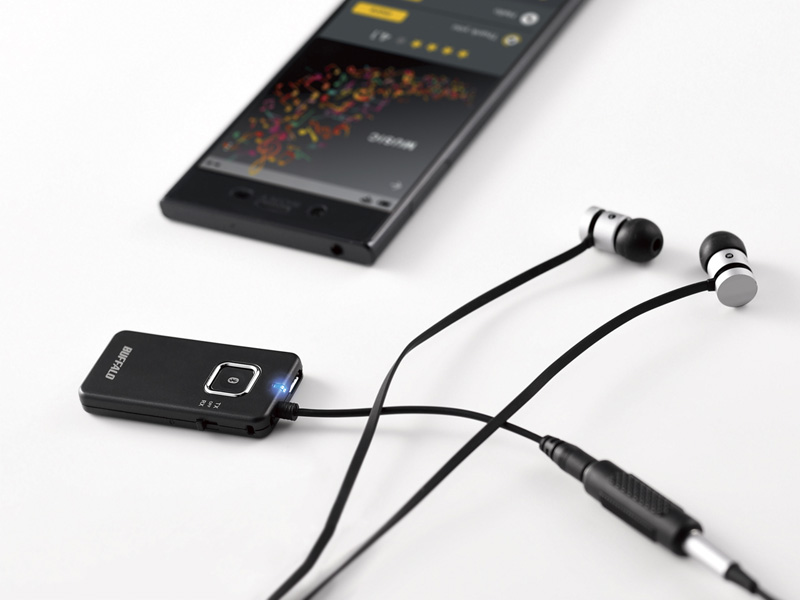 Bluetoothオーディオトランスミッター＆レシーバー 低遅延対応モデル ブラック