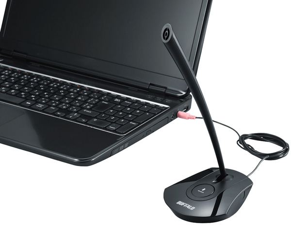 マイクロフォン ミュート付 ブラック