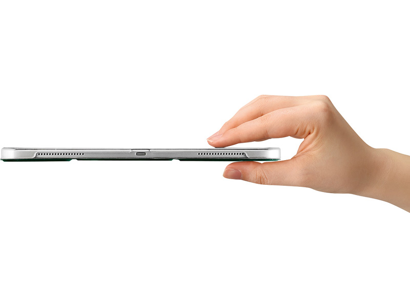 iPad Pro 11インチ用ハイブリッドマットレザーケース カーキー