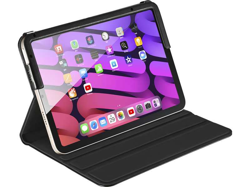 第6世代iPad mini マルチアングルレザーケース ブラック