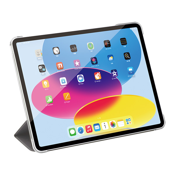 iPad10.9用 ハイブリッドレザーケース グレー