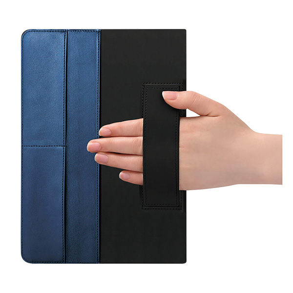 iPad10.9用 2アングルレザーケース ブルー