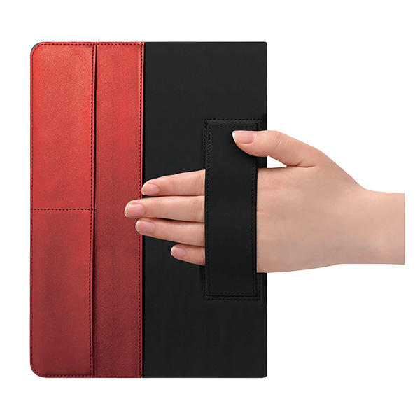 iPad10.9用 2アングルレザーケース レッド