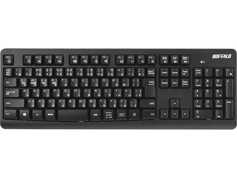 Bluetoothキーボード 抗菌仕様 スタンダード フル ブラック