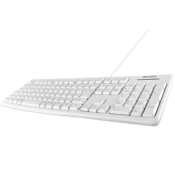 USB接続 有線スタンダードキーボード ホワイト