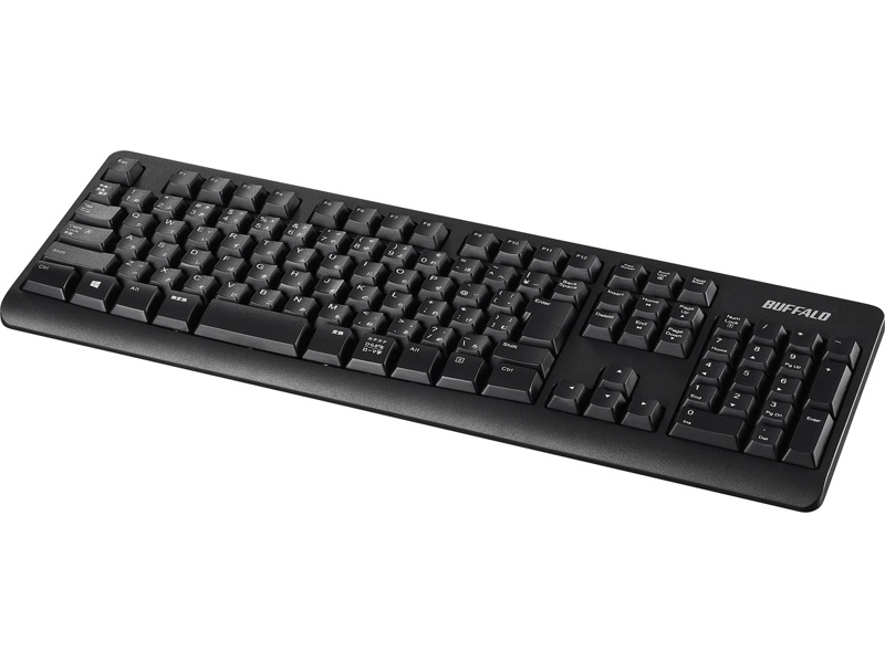 無線2.4GHz フルキーボード ブラック