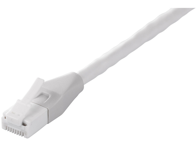 Cat6A ツメの折れないLANケーブル 標準 ストレート 2m ホワイト