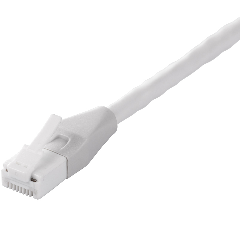 ツメの折れないLANケーブル カテゴリー6 ストレート スタンダード 2m ホワイト