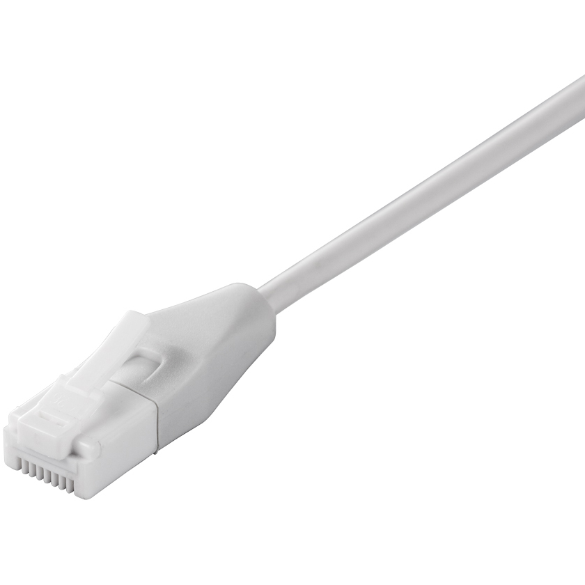 ツメの折れないLANケーブル カテゴリー6 ストレート スリム 0.5m ホワイト
