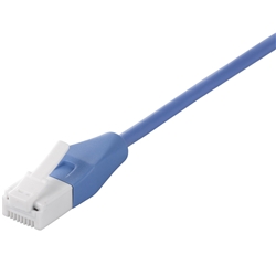 ツメの折れないLANケーブル カテゴリー6 ストレート スリム 2m ブルー