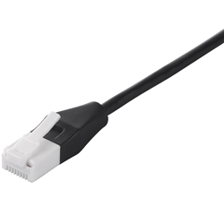 ツメの折れないLANケーブル カテゴリー6 ストレート スリム 5m ブラック