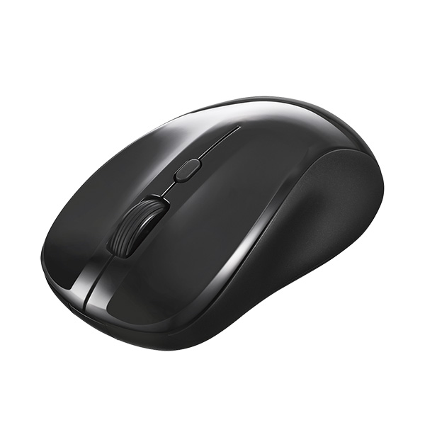 Bluetoothマウス BlueLED 3ボタン 静音 ブラック