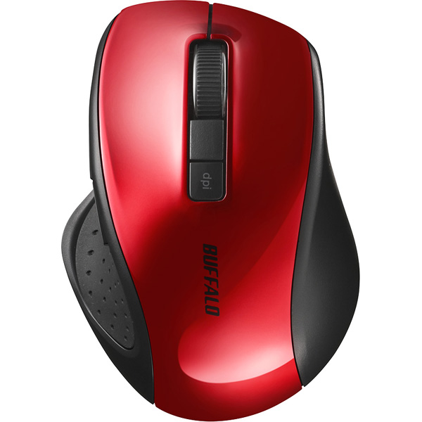 5ボタン Bluetooth5.0 BlueLED マウス レッド