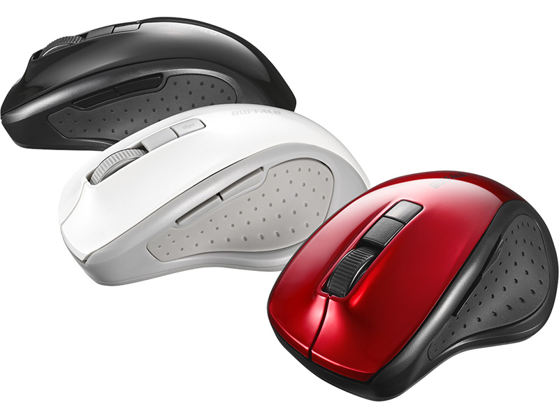 5ボタン Bluetooth5.0 BlueLED マウス レッド