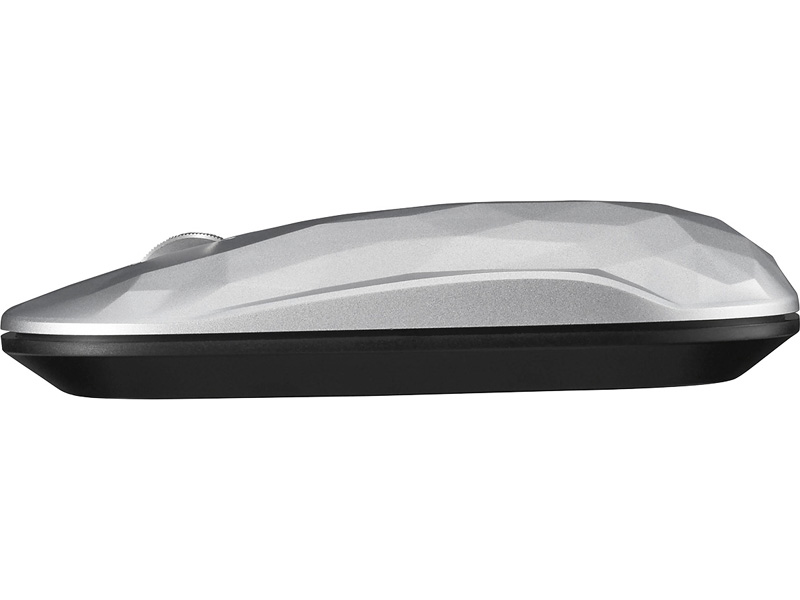 薄型 3ボタン Bluetooth BlueLEDマウス ジオメトリー シルバー