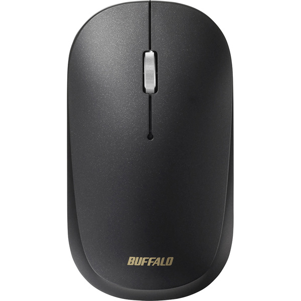 薄型 3ボタン Bluetooth BlueLEDマウス ノーマル ブラック