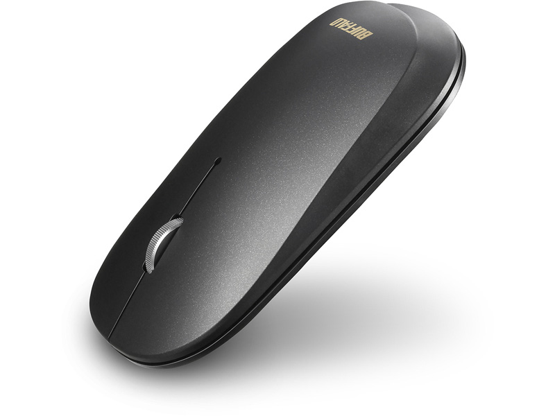 薄型 3ボタン Bluetooth BlueLEDマウス ノーマル ブラック