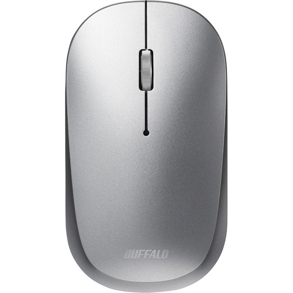 薄型 3ボタン Bluetooth BlueLEDマウス ノーマル シルバー