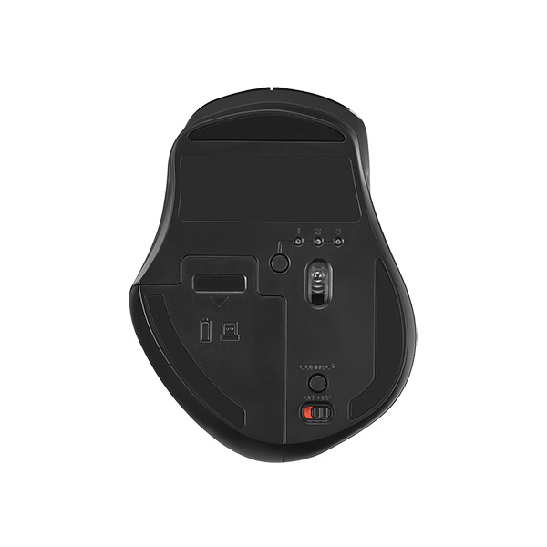 静音5ボタン Bluetooth5.0 切替機能付 マウス ブラック