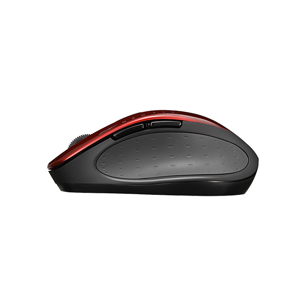 静音5ボタン Bluetooth5.0 切替機能付 マウス レッド