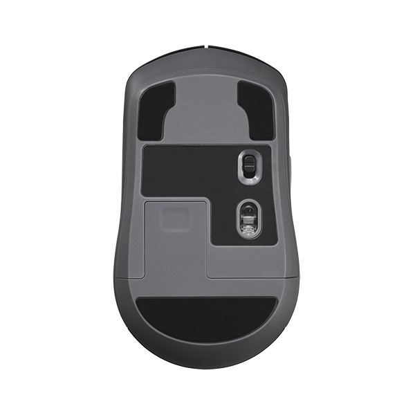 Bluetooth・無線両対応 高速スクロールホイール搭載マウス ブラック