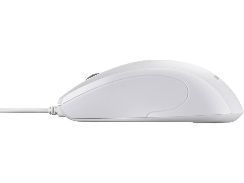 3ボタン 有線 BlueLED 高耐久 抗菌 マウス ホワイト