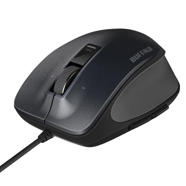 有線 BlueLED プレミアムフィットマウス Mサイズ ブラック