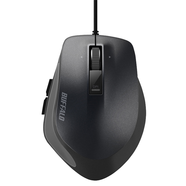 有線 BlueLED プレミアムフィットマウス Mサイズ ブラック