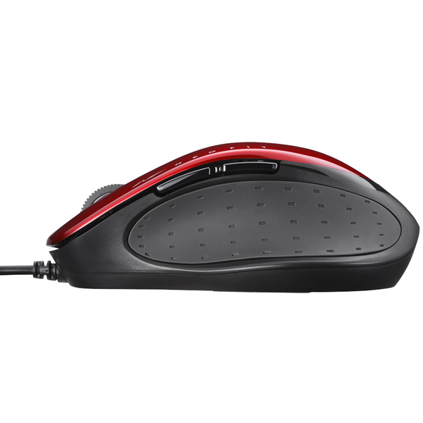 有線 BlueLED 5ボタン NEOFITマウス Mサイズ レッド