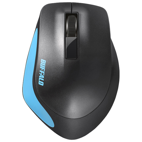 無線 BlueLED 3ボタン プレミアムフィットマウス ブルー