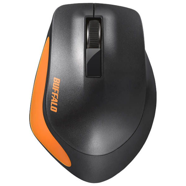 無線 BlueLED 3ボタン プレミアムフィットマウス オレンジ