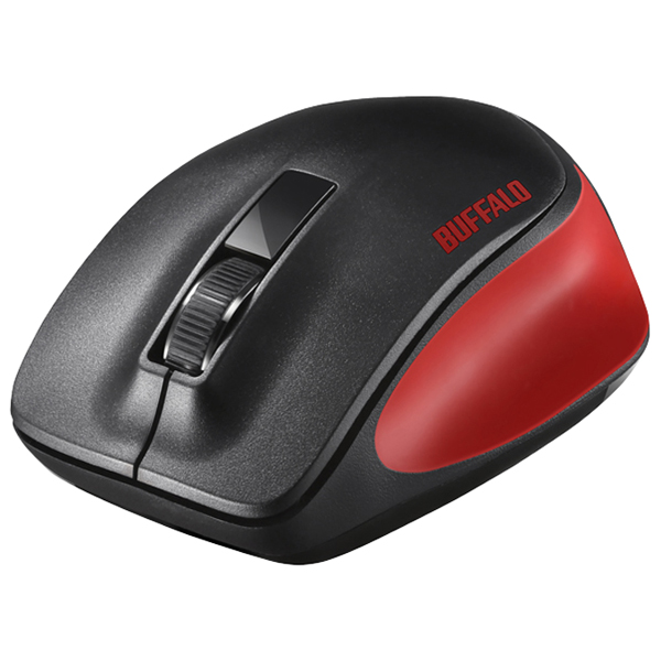 無線 BlueLED 3ボタン プレミアムフィットマウス レッド