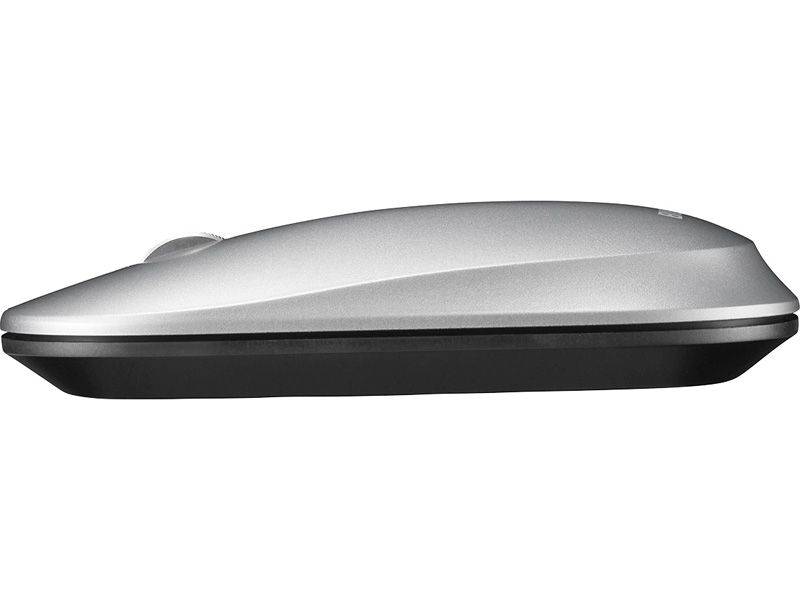薄型 3ボタン 無線 BlueLEDマウス ノーマル シルバー