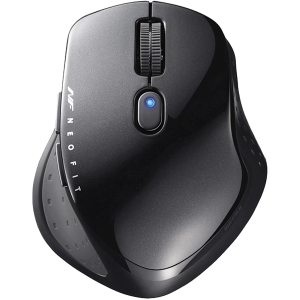 無線 BlueLED 5ボタン NEOFITマウス Sサイズ ブラック