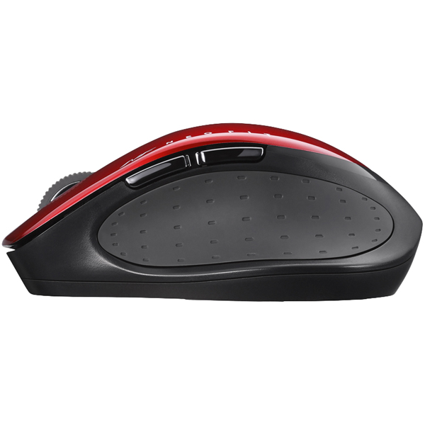 無線 BlueLED 5ボタン NEOFITマウス Sサイズ レッド
