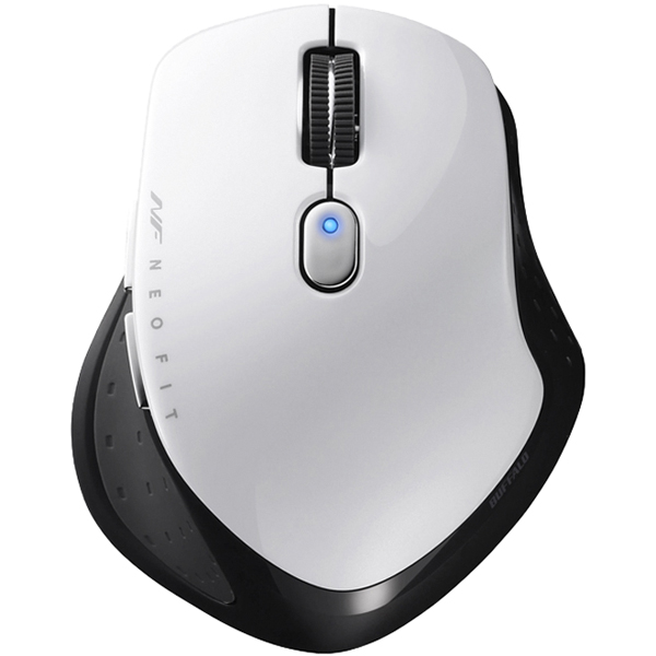無線 BlueLED 5ボタン NEOFITマウス Sサイズ ホワイト
