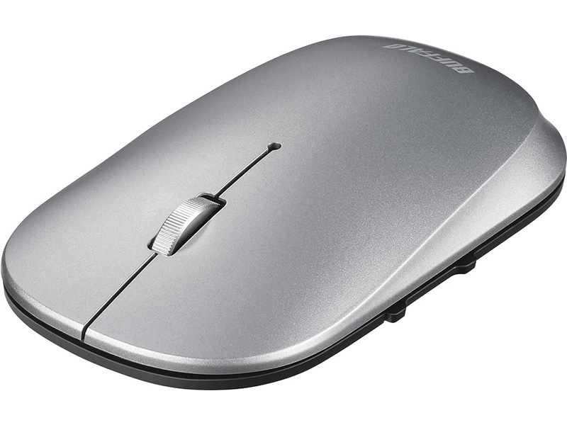 薄型 5ボタン 無線 BlueLEDマウス ノーマル シルバー