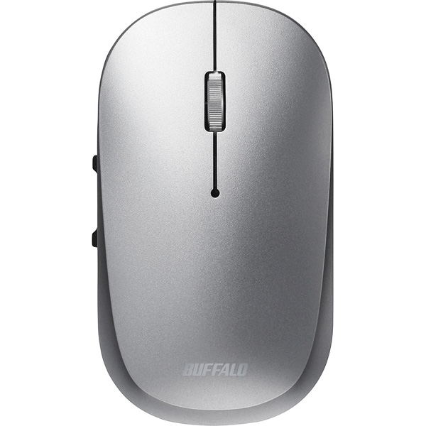 薄型 5ボタン 無線 BlueLEDマウス ノーマル シルバー
