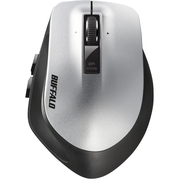 無線 レーザー プレミアムフィットマウス Mサイズ シルバー