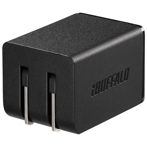 2.4A USB急速充電器 AUTO POWER SELECT機能搭載 2ポートタイプ Type-Cケーブル付 1.5m ブラック