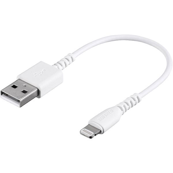 Lightningケーブル（Type-A to Lightning） MFi認証モデル 0.1m ホワイト