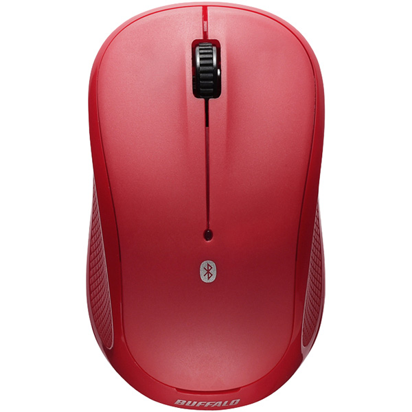 Bluetooth3.0対応 IR LED光学式マウス 3ボタンタイプ レッド