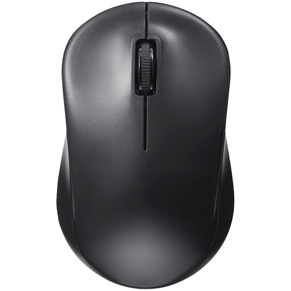 無線（2.4GHz） IR LED光学式マウス 3ボタン/電池長持ち ブラック