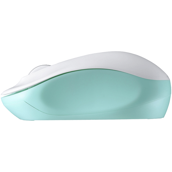 無線(2.4GHz) IR LED光学式マウス 3ボタン/電池長持ち グリーン
